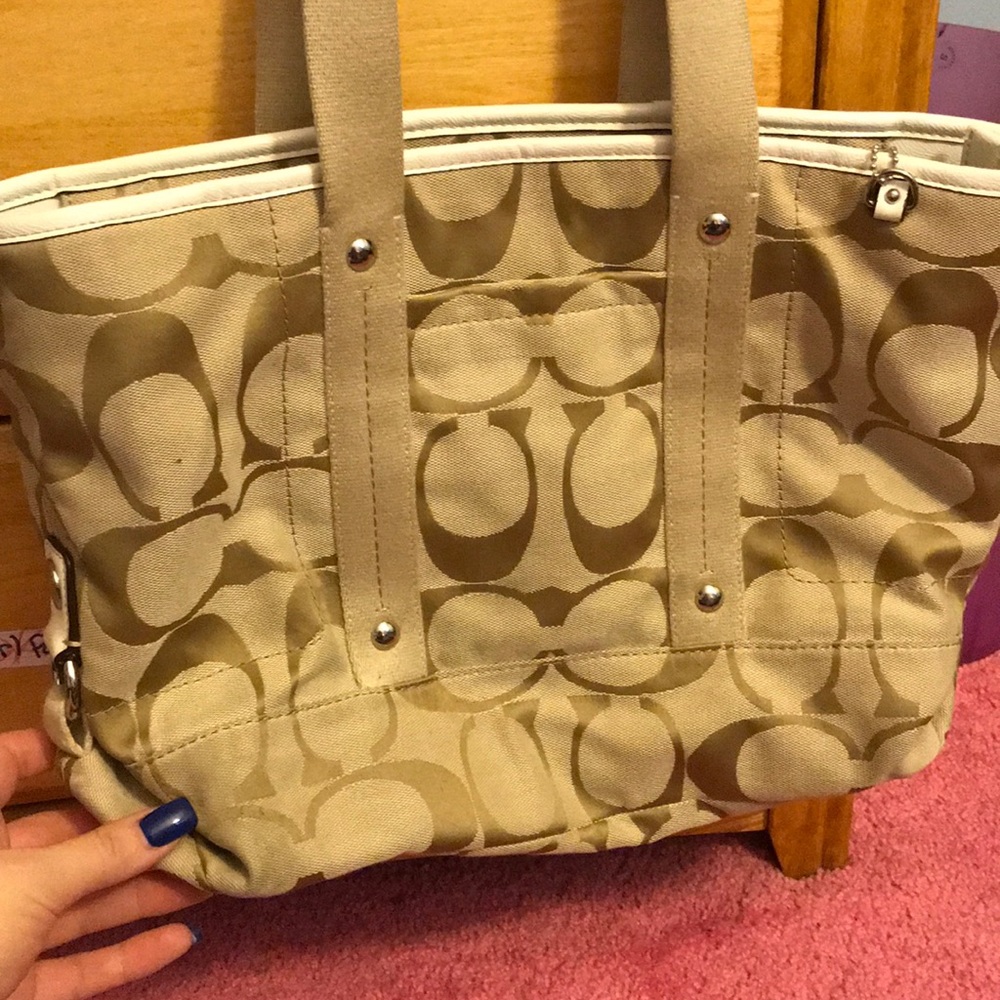 Coach purse, small tote style - Picture 2 of 3